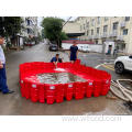 Movable flood barrier boxwall water gate flood defense